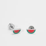 Schmuck für kleine Ohren: Sommerfrische Wassermelonen
