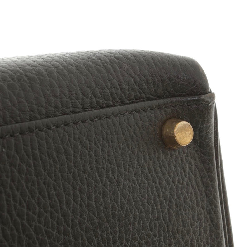 Hermès Vintage Kelly 40 Crinoline & Barenia Leather Handbag in